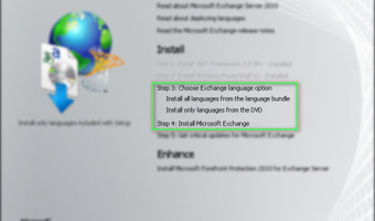 Exchange Server 2010 splash screen